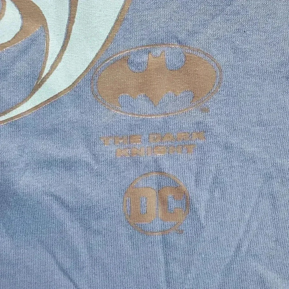 Mens Batman The Dark Knight Graphic T Shirt Blue Mens Size XL DC Comics - Picture 6 of 8